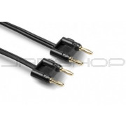 Hosa SKZ-650BB Speaker Cable Dual Banana to Same, Black Zip, 50 ft