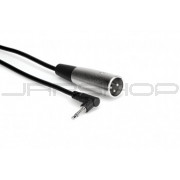 Hosa XVM-305M Camcorder Microphone Cable, Right-angle 3.5 mm TS to XLR3M, 5 ft