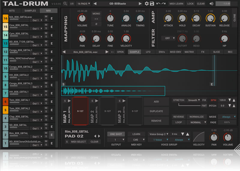 Togu Audio Line TAL/Drum 2.6.2 Win⁄Mac⁄Lnx Taldrum