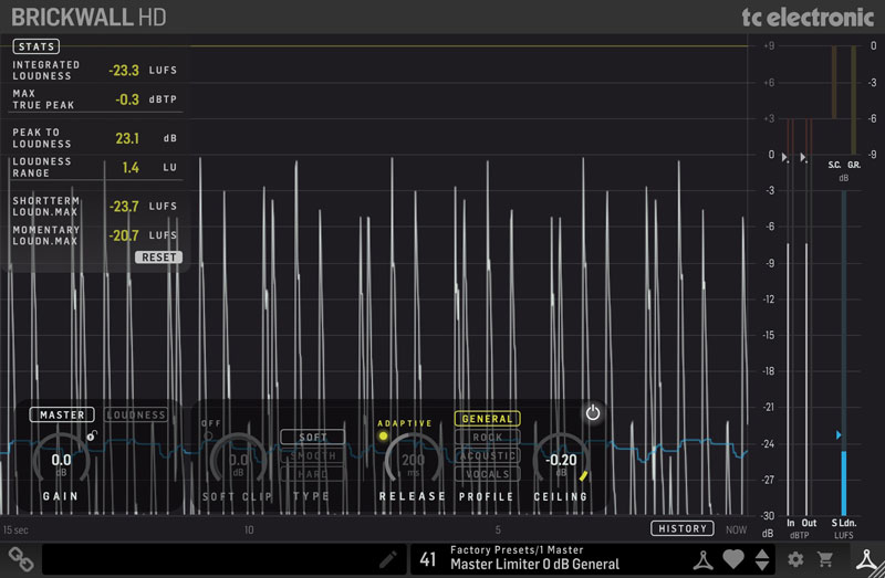 TC Electronic BRICKWALL HD Master Limiter